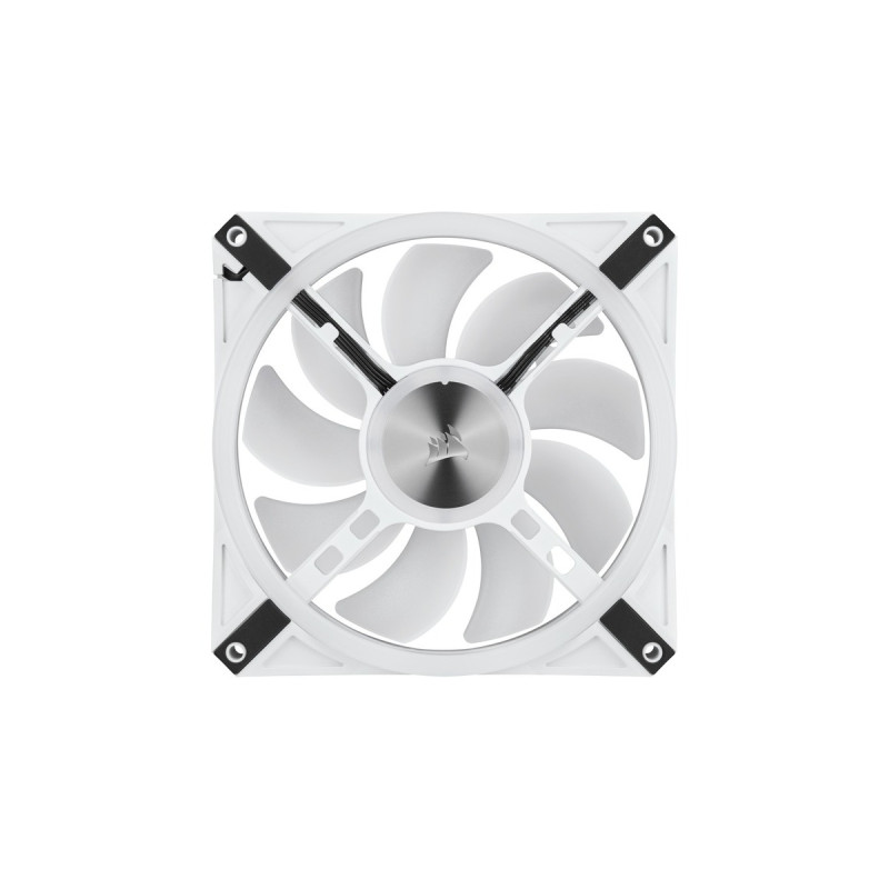 Corsair iCUE QL140 RGB 2er 140x140x25, Gehäuselüfter(weiß, 2er Pack, inkl Lighting Node CORE)