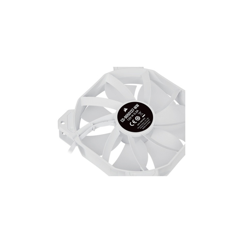 Corsair iCUE SP120 RGB E ELITE Performance 3x 120x120x25, Gehäuselüfter(weiß, 3er Pack, inkl Lighting Node CORE)