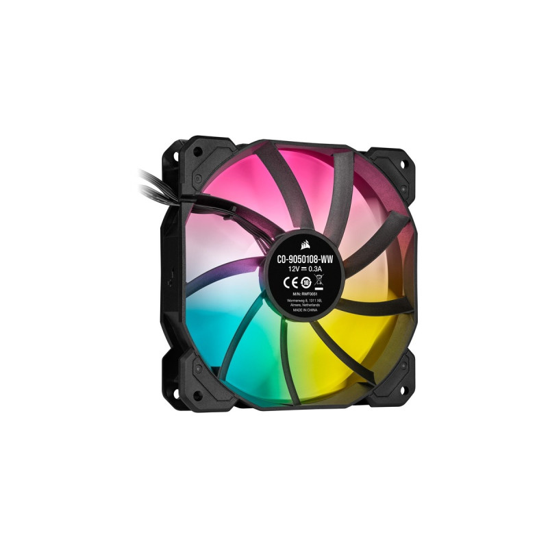 Corsair iCUE SP120 RGB Elite Performance 120x120x25, Gehäuselüfter(schwarz, einzelner Lüfter ohne Controller)
