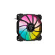 Corsair iCUE SP140 RGB Elite Performance 2er 140x140x25, Gehäuselüfter(schwarz, 2er Pack, inkl. iCUE Lighting Node CORE)