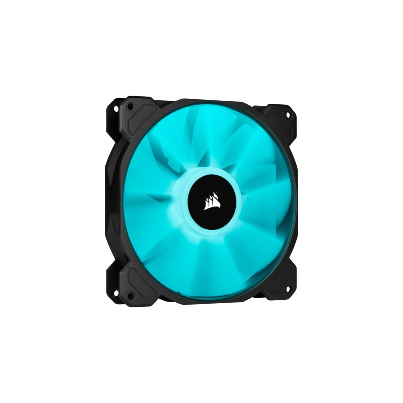 Corsair iCUE SP140 RGB Elite Performance 2er 140x140x25, Gehäuselüfter(schwarz, 2er Pack, inkl. iCUE Lighting Node CORE)