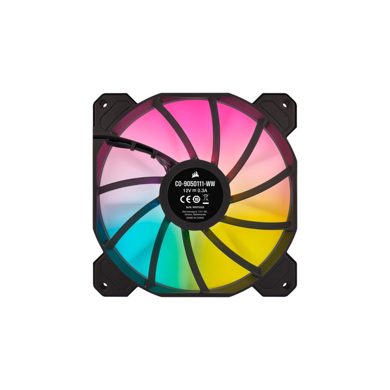 Corsair iCUE SP140 RGB ElitePerformance 140x140x25, Gehäuselüfter(schwarz/transparent, einzelner Lüfter ohne Controller)