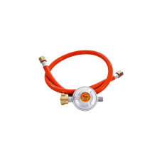 Cozze Gasregler-Set für 13" und 17"-Pizzaofen, Druckminderer(orange, 1,1 Meter Schlauch)