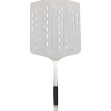 Cozze Pizzaschaufel mit Löchern, 40 x 35cm, Grillbesteck(aluminium/schwarz)