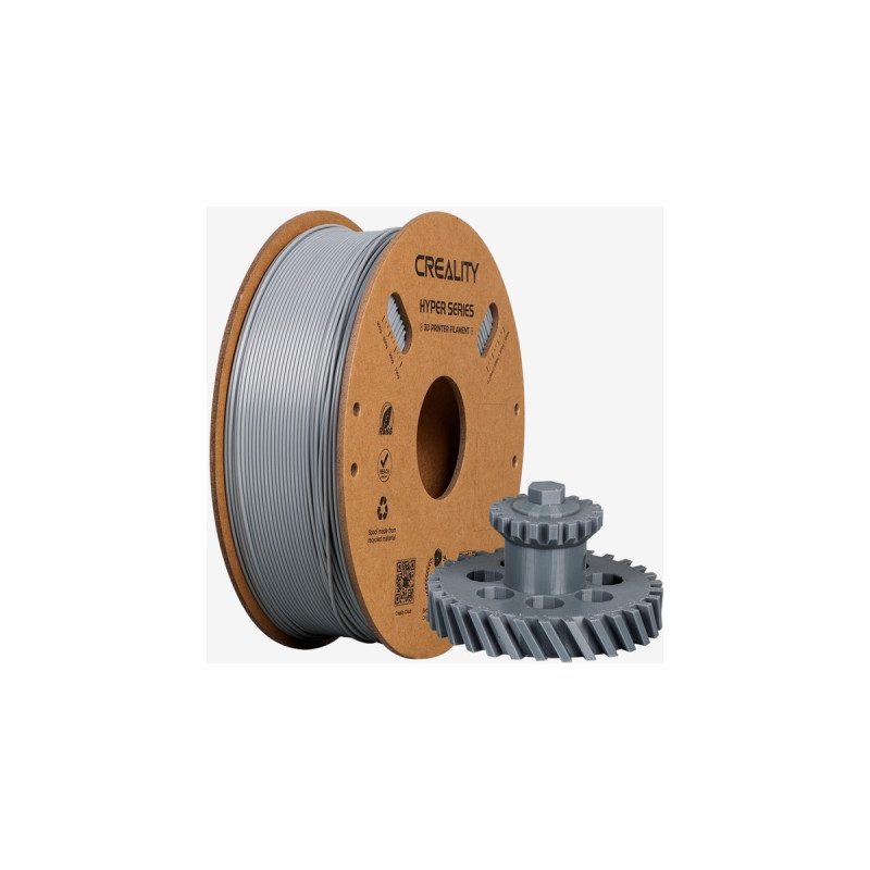 Creality CR-ABS Filament Grau, 3D-Kartusche(1 kg, 1,75 mm, auf Rolle)
