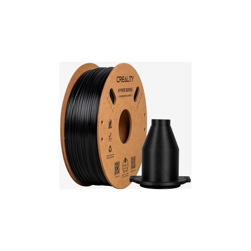 Creality CR-ABS Filament Schwarz, 3D-Kartusche(1 kg, 1,75 mm, auf Rolle)