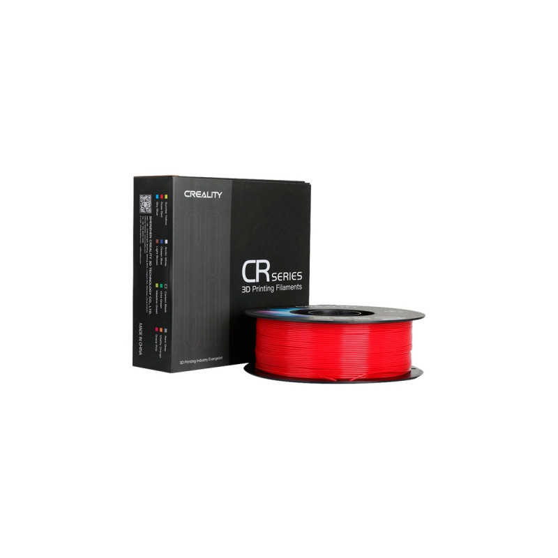 Creality CR-PETG Filament Red, 3D-Kartusche(rot, 1 kg, 1,75 mm, auf Rolle)