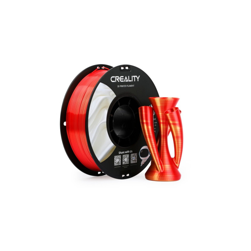 Creality CR-Silk PLA Filament Gold/Rot, 3D-Kartusche(1 kg, 1,75 mm, auf Rolle)