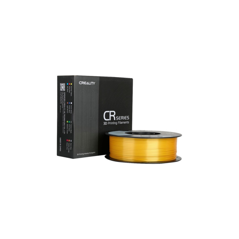 Creality CR-Silk PLA Filament Gold, 3D-Kartusche(1 kg, 1,75 mm, auf Rolle)