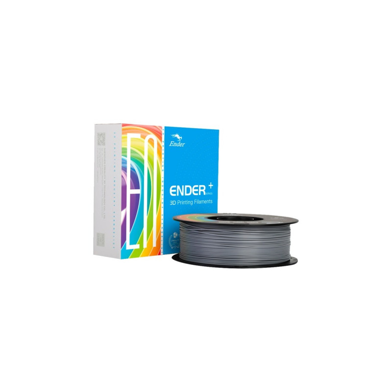 Creality PLA+ Filament, 3D-Kartusche(grau, 1 kg, 1,75 mm, auf Rolle)