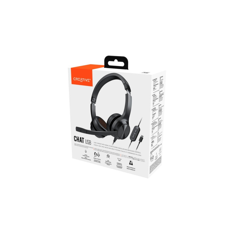 Creative Chat USB, Headset(schwarz)