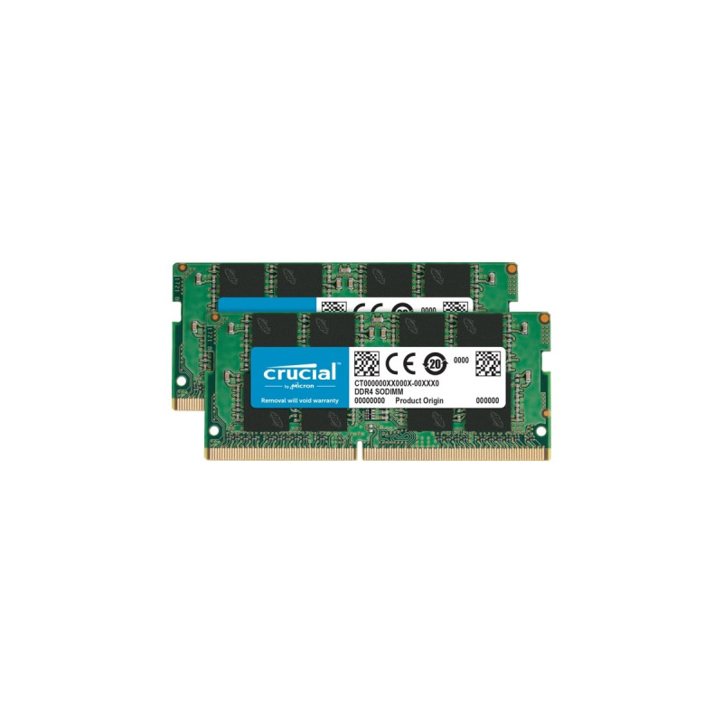Crucial SO-DIMM 8 GB DDR4-3200 (2x 4 GB) Dual-Kit, Arbeitsspeicher(CT2K8G4SFRA32A)
