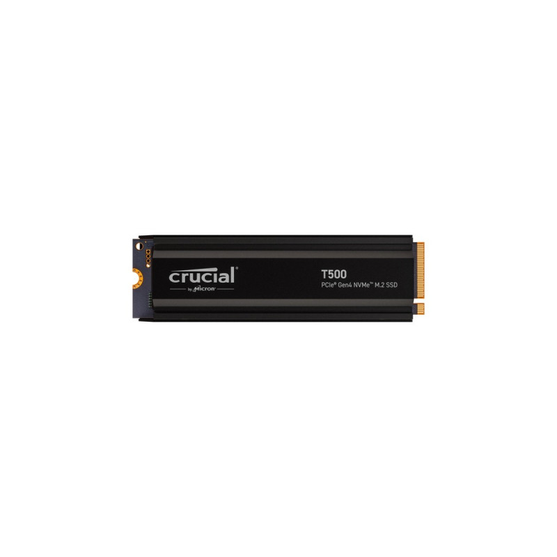 Crucial T500 2 TB, SSD(schwarz, PCIe 4.0 x4, NVMe, M.2 2280, mit Kühlkörper)