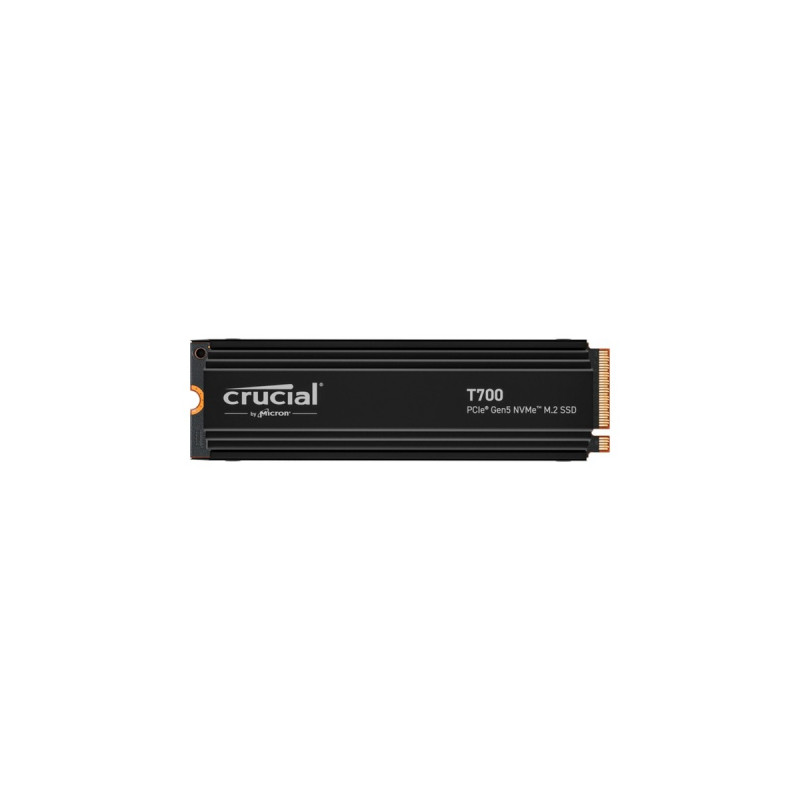 Crucial T700 2 TB, SSD(schwarz, PCIe 5.0 x4, NVMe 2.0, M.2 2280, inkl. Aluminium Kühlkörper)