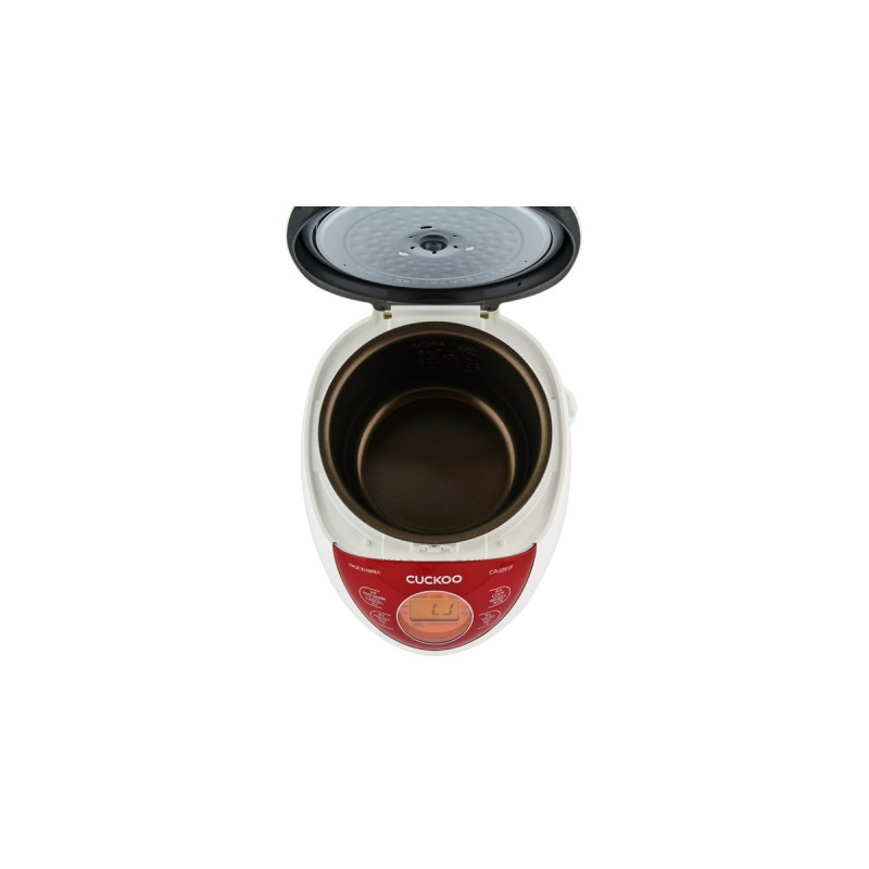 Cuckoo Reiskocher CR-0351F(weiß/rot, 425 Watt, 0,54 Liter)