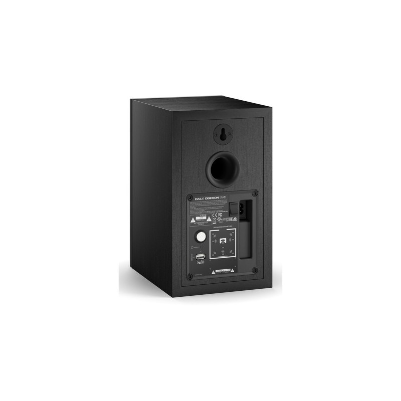 DALI OBERON 1 C + SOUND HUB COMPACT, Lautsprecher(schwarz, Einzellautsprecher)