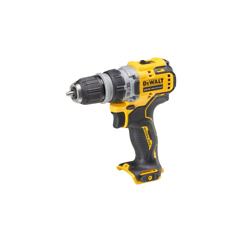 DEWALT Akku-Bohrschrauber DCD703NT, 12Volt(gelb/schwarz, ohne Akku und Ladegerät, in TSTAK Box, 4 Wechselköpfe)