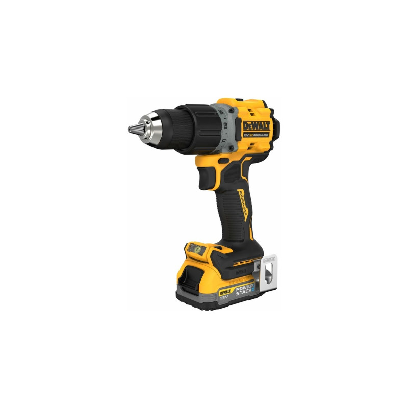 DEWALT Akku-Bohrschrauber DCD800E2T, 18 Volt(gelb/schwarz, 2x POWERSTACK Li-Ion-Akku 1,7 Ah, in T STAK Box)