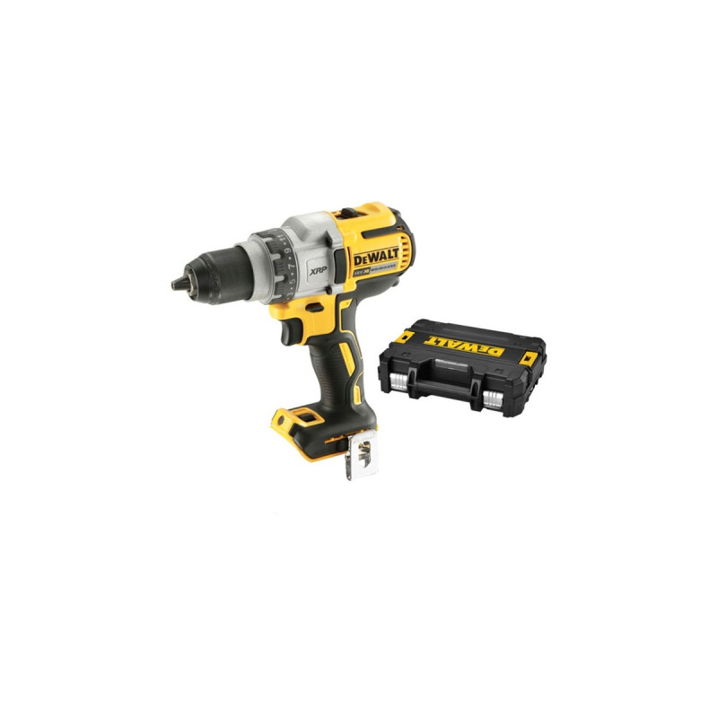 DEWALT Akku-Bohrschrauber DCD991NT, 18 Volt(gelb/schwarz, ohne Akku und Ladegerät, in TSTAK Box)