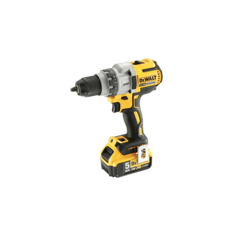 DEWALT Akku-Bohrschrauber DCD991P2, 18 Volt(gelb/schwarz, 2x Li-Ion XR Akku 5,0Ah, T STAK-Box)