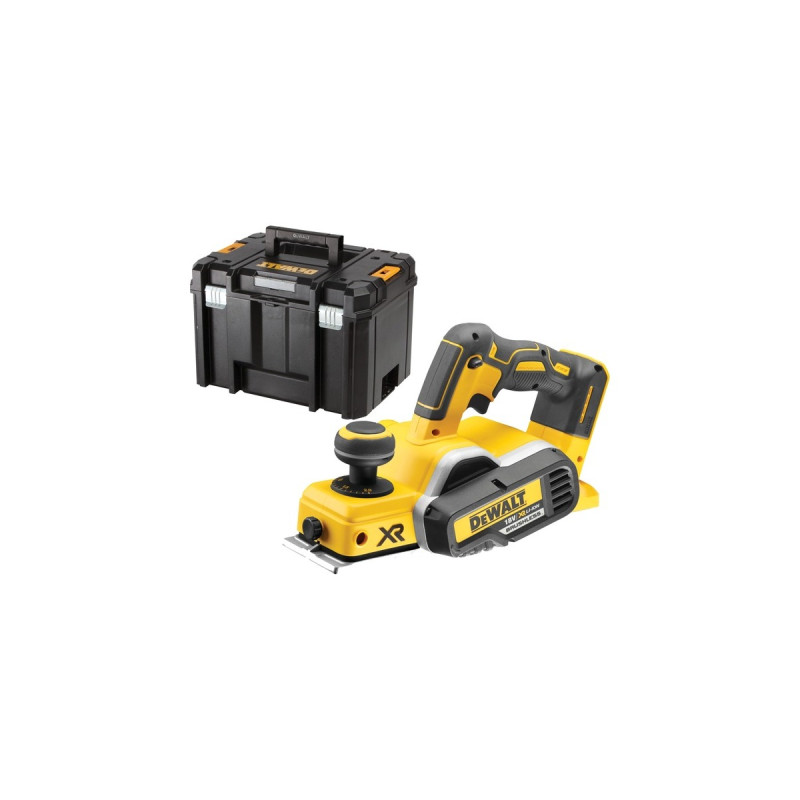 DEWALT Akku-Hobel DCP580NT, 18Volt, Elektrohobel(gelb/schwarz, ohne Akku und Ladegerät, in TSTAK Box VI)