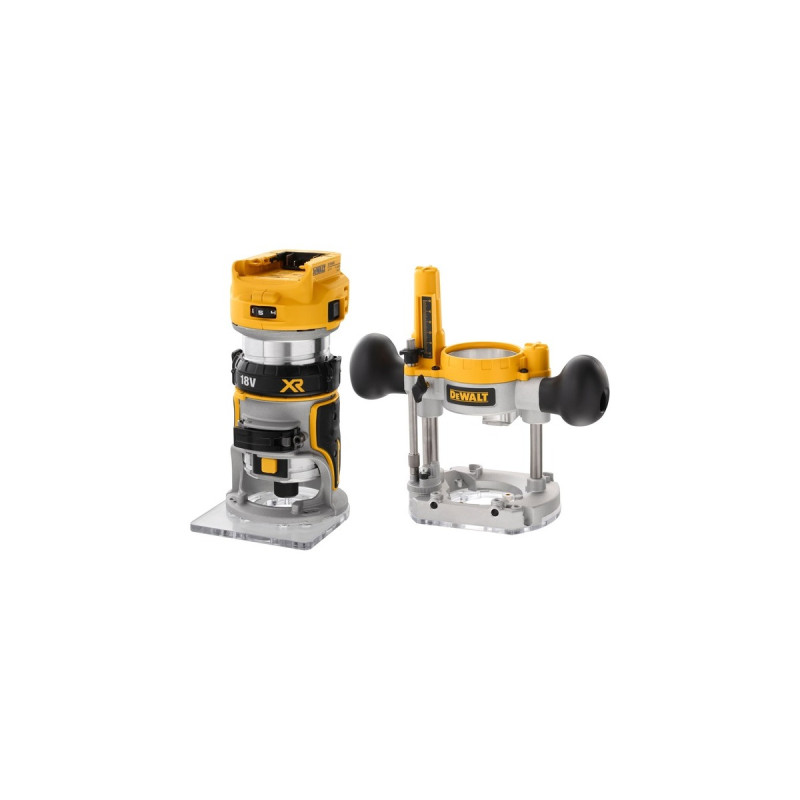 DEWALT Akku-Kombifräse DCW604NT, 18Volt, Oberfräse(gelb/schwarz, ohne Akku und Ladegerät, in TSTAK Box)