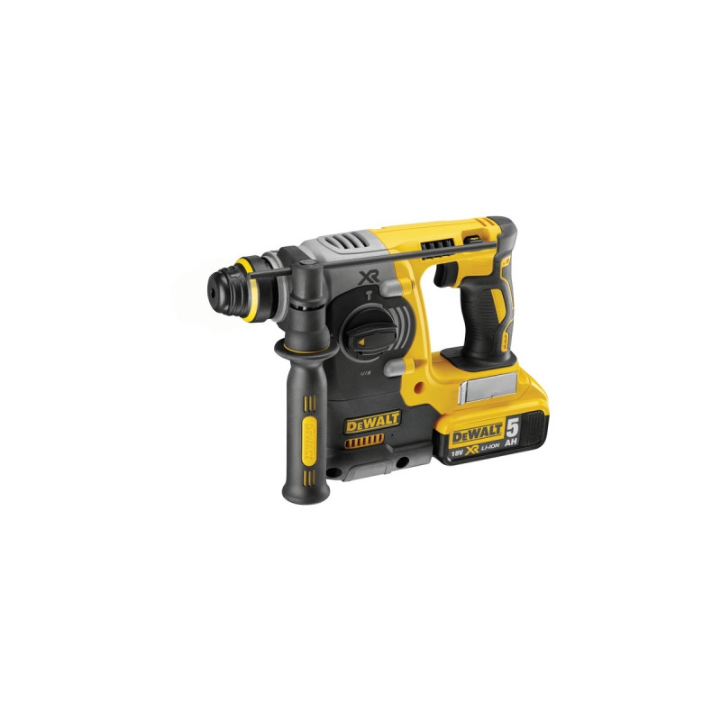 DEWALT Akku-Kombihammer DCH273P2T, Bohrhammer(gelb, 2x Li-Ionen Akku 5,0Ah, im Koffer)