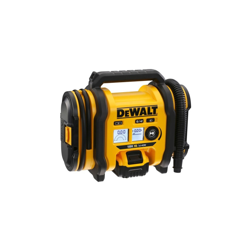 DEWALT Akku-Kompakt-Kompressor DCC018N, Luftpumpe(gelb/schwarz, ohne Akku und Ladegerät, ohne Netzteil)