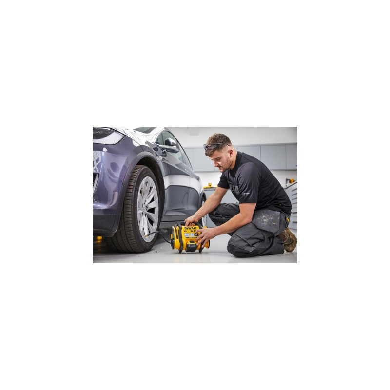 DEWALT Akku-Kompakt-Kompressor DCC018N, Luftpumpe(gelb/schwarz, ohne Akku und Ladegerät, ohne Netzteil)