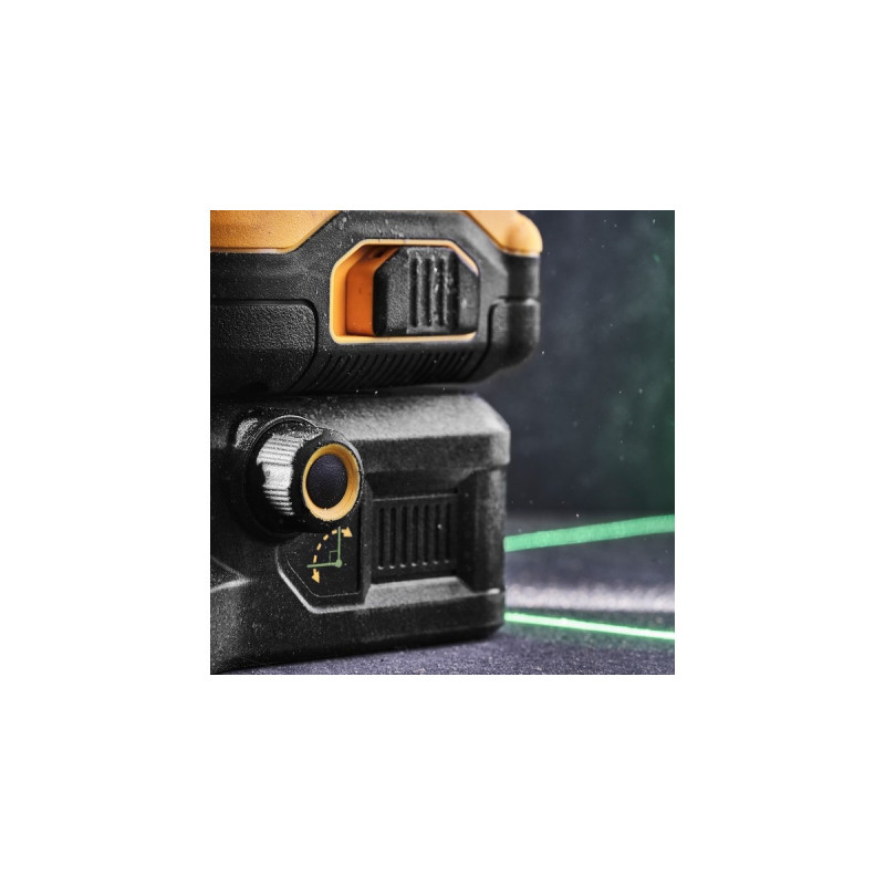 DEWALT Akku-Multilinienlaser 3x360° DCE089D1G18-QW, 18Volt, Kreuzlinienlaser(schwarz/gelb, mit grünen Laserlinien)