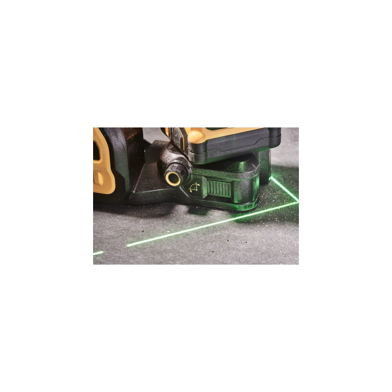 DEWALT Akku-Multilinienlaser 3x360° DCE089D1G18-QW, 18Volt, Kreuzlinienlaser(schwarz/gelb, mit grünen Laserlinien)