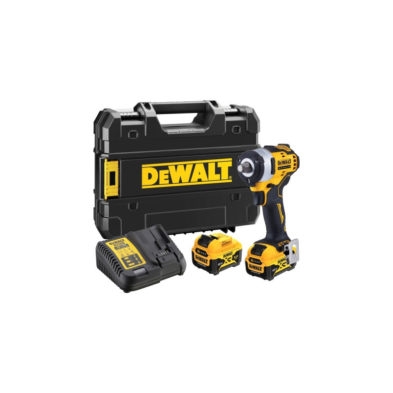 DEWALT Akku-Schlagschrauber DCF901P2, 12Volt(gelb/schwarz, 2x Li-Ionen Akku 5,0Ah, in T STAK-Box II)