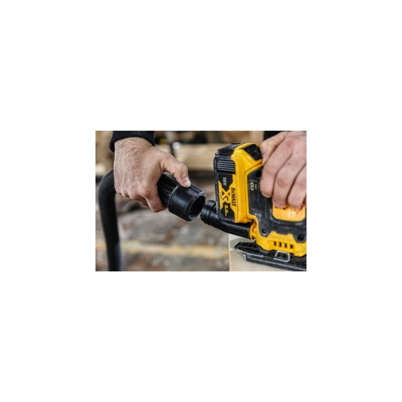 DEWALT Akku-Vibrationsschleifer DCW200NT, 18Volt, Schwingschleifer(gelb/schwarz, ohne Akku und Ladegerät, in TSTAK Box II)