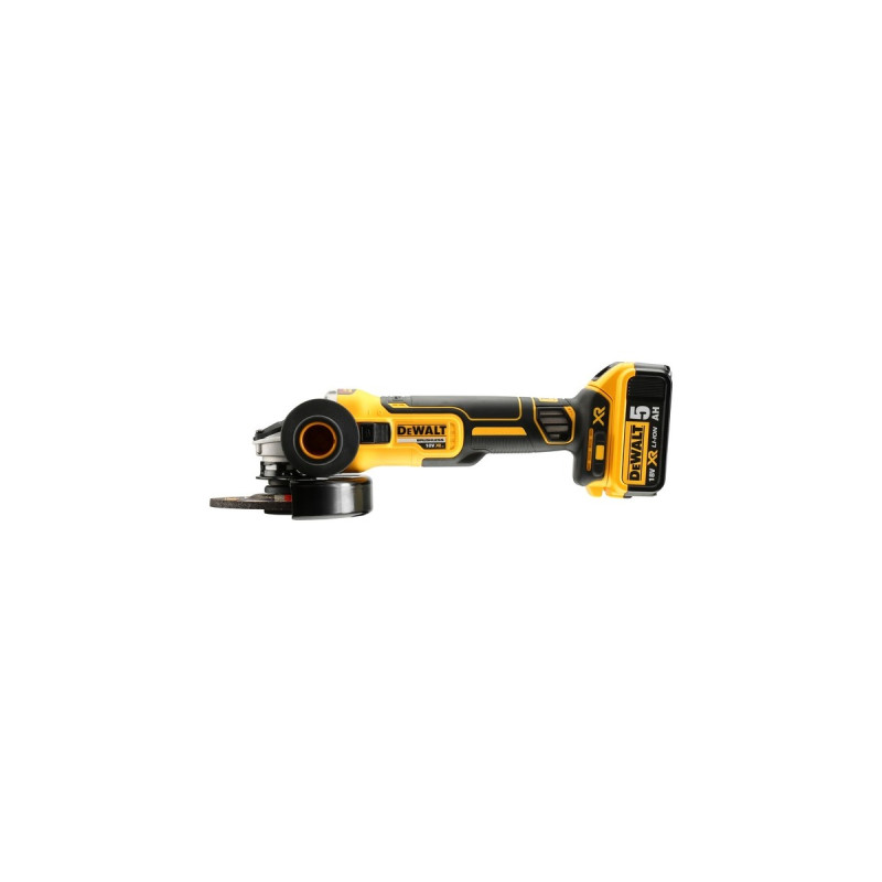 DEWALT Akku-Winkelschleifer DCG405P3, 18Volt(schwarz/gelb, 3x Li-Ionen Akku 5,0Ah)