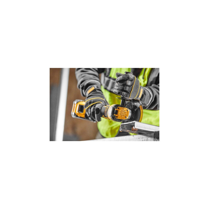 DEWALT Akku-Winkelschleifer FLEXVOLT Advantage DCG409NT, 18Volt(gelb/schwarz, ohne Akku und Ladegerät, in TSTAK Box)