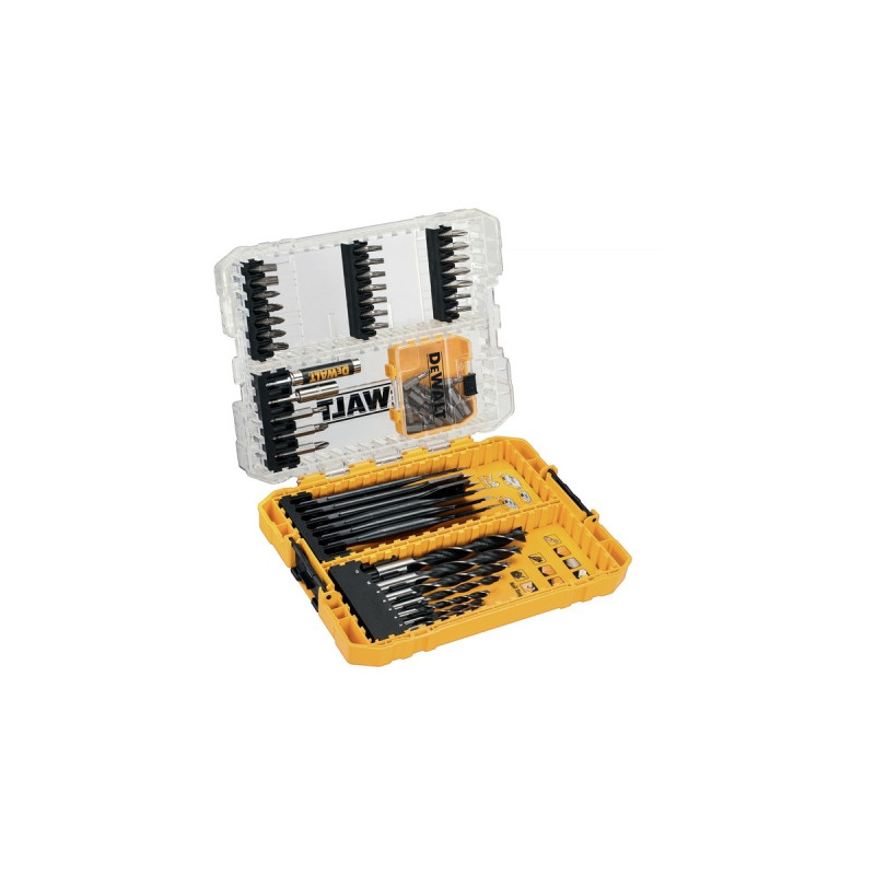 DEWALT Bit- und Holzbohrer-Set DT70758, EXTREME IMPACT, Bohrer- & Bit-Satz(57-teilig, in TOUGHCASE)