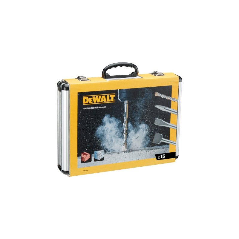 DEWALT Bohrer-Meißel-Set SDS+ DT9679, 15-teilig, Meißel- & Bohrer-Satz(im Koffer)