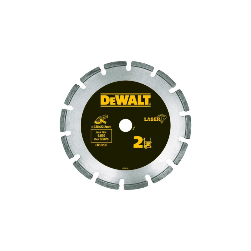 DEWALT Diamanttrennscheibe LaserHP2 DT3773, Ø 230mm(Bohrung 22,23mm)