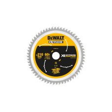 DEWALT Kreissägeblatt XR EXTREME RUNTIME DT99567, Ø 210mm, 60Z(Bohrung 30mm, für Akku-Tischsägen)