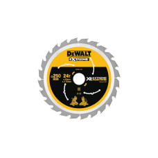 DEWALT Kreissägeblatt XR EXTREME RUNTIME DT99571, Ø 250mm, 24Z(Bohrung 30mm, für Akku-Paneelsägen)