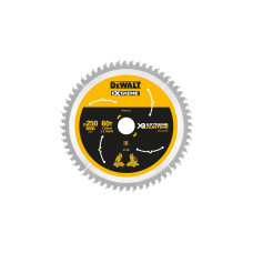 DEWALT Kreissägeblatt XR EXTREME RUNTIME DT99573, Ø 250mm, 60Z(Bohrung 30mm, für Akku-Paneelsägen)