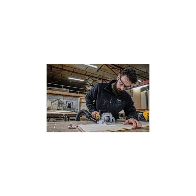 DEWALT Lamellendübel-Fräse DW682K, Nutfräse(gelb/schwarz, 600 Watt, Koffer)