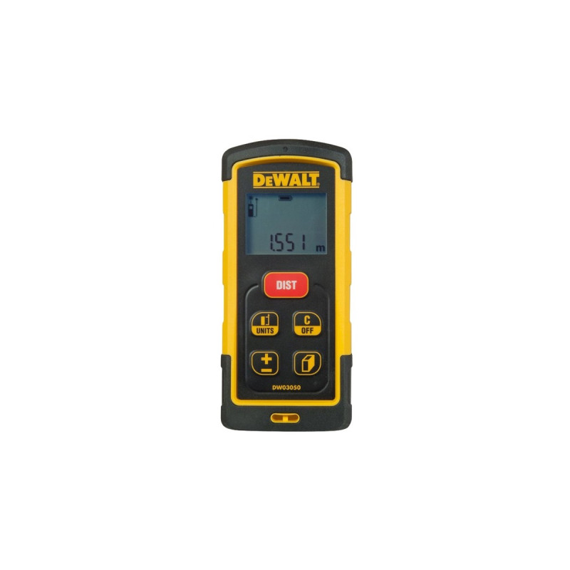 DEWALT Laser-Distanzmesser DW03050, Entfernungsmesser(schwarz/gelb, Reichweite 50 Meter)