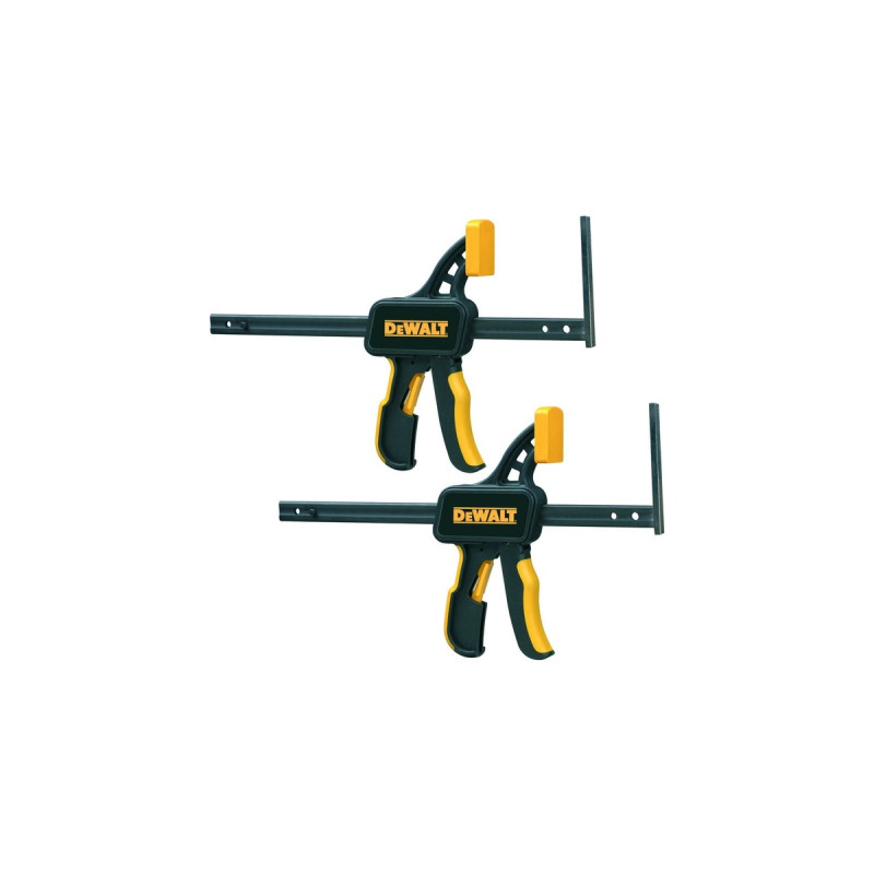 DEWALT Schnellspanner DWS5026, für Führungsschiene, Zwinge(schwarz, 1 Paar)