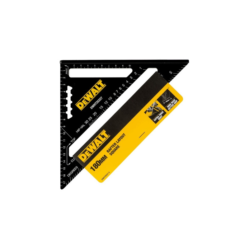 DEWALT Speed Square-Anschlagwinkel, 18cm, Winkelmesser(schwarz)