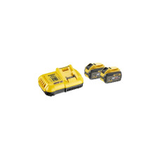 DEWALT Starter-Set Akku-Kit DCB118X2, 54Volt / 18Volt, Ladegerät(gelb/schwarz, 2x Li-Ionen Akku 9,0Ah)