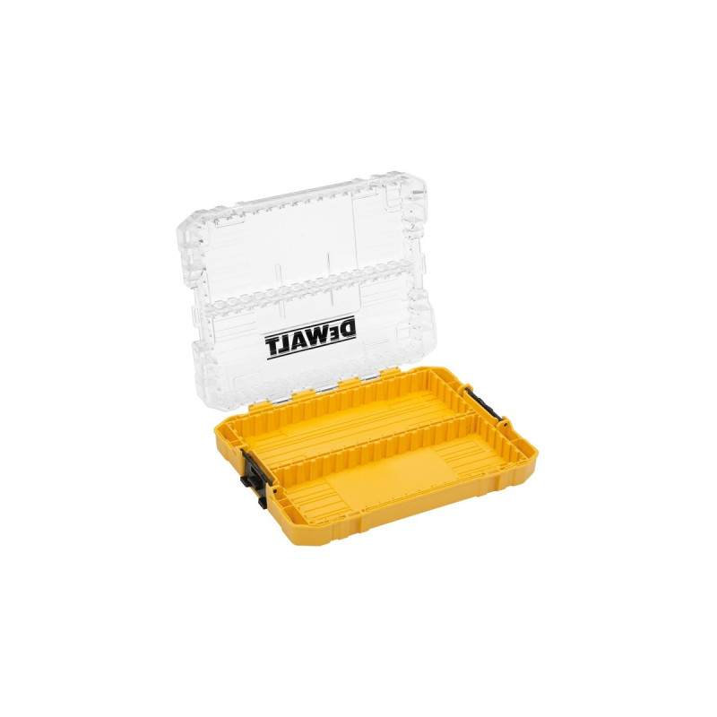 DEWALT TOUGHCASE Koffer mittel(gelb, leer, mit Halterungen und Schüttboxen)