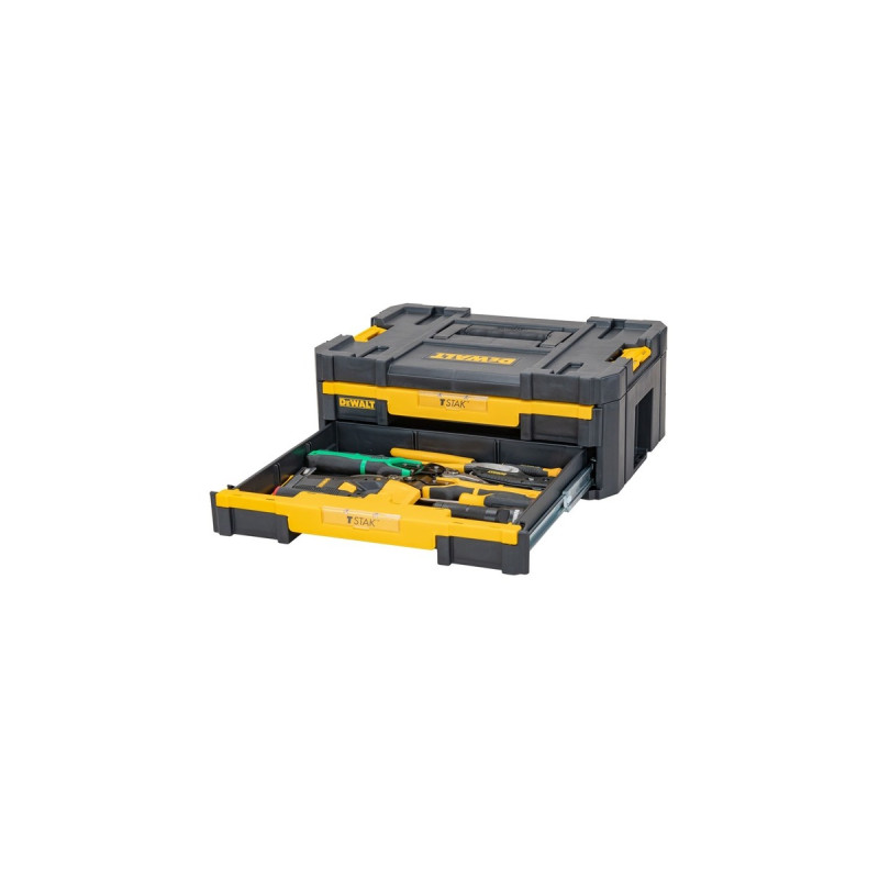 DEWALT TSTAK Box IV, Werkzeugkiste(schwarz/gelb)