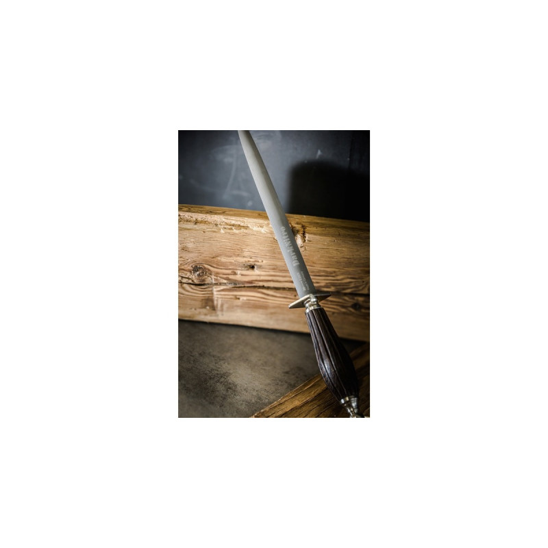 DICK DarkNitro Wetzstahl oval, Messerschärfer(holz/anthrazit, 30cm)