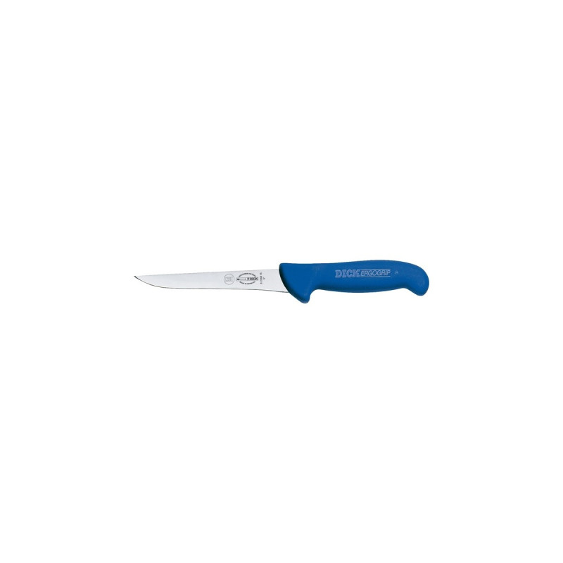 DICK ErgoGrip Ausbeinmesser, steif, 21cm(blau, schmale Klinge)